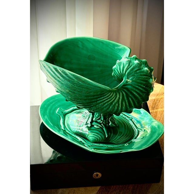 Art Deco Nautilus Shell Centrepiece from Wedgwood, England, 1930s For Sale - Image 4 of 18