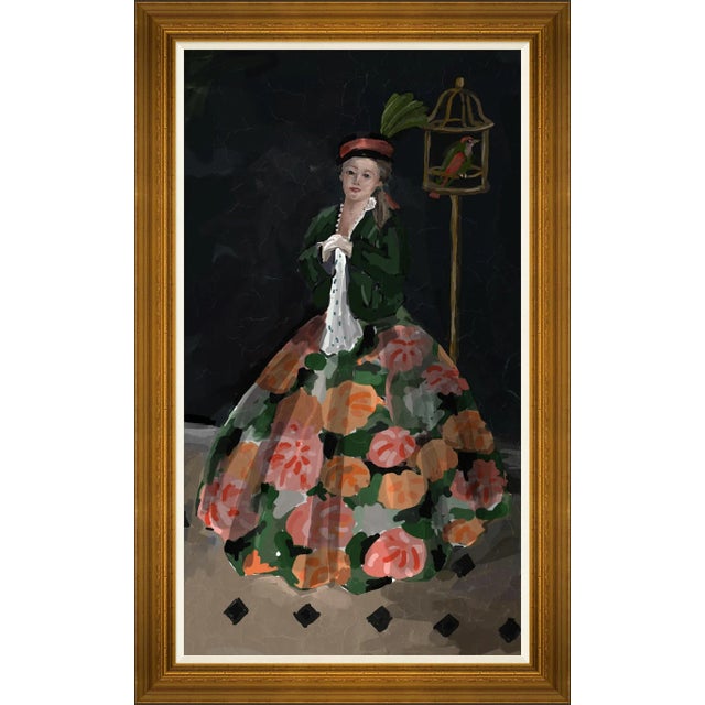 Contemporary Gigi Canvas - Hand Embellished Framed Art by Dana Gibson For Sale - Image 3 of 3