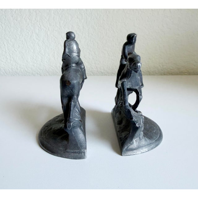 1920s Horse and Rider Equestrian Bookends - A Pair For Sale - Image 9 of 11