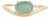 1.13ct Oval Paraiba Tourmaline Wavy Solitaire Ring in 18k Yellow Gold Size 9 For Sale