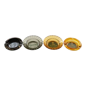 Castaways Hotel Las Vegas Glass Ashtrays - Set of 4