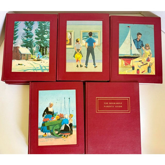 1960s 1960 “The Bookshelf for Boys and Girls” Complete 10-Volume Book Set For Sale - Image 5 of 11