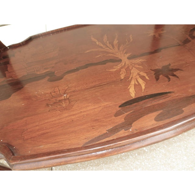 1950s Art Nouveau Three Tier Side Table Circa 1940s For Sale - Image 5 of 12