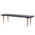 Mid-Century Modern George Nelson Style Mid Century Black Slatted Bench For Sale - Image 3 of 9