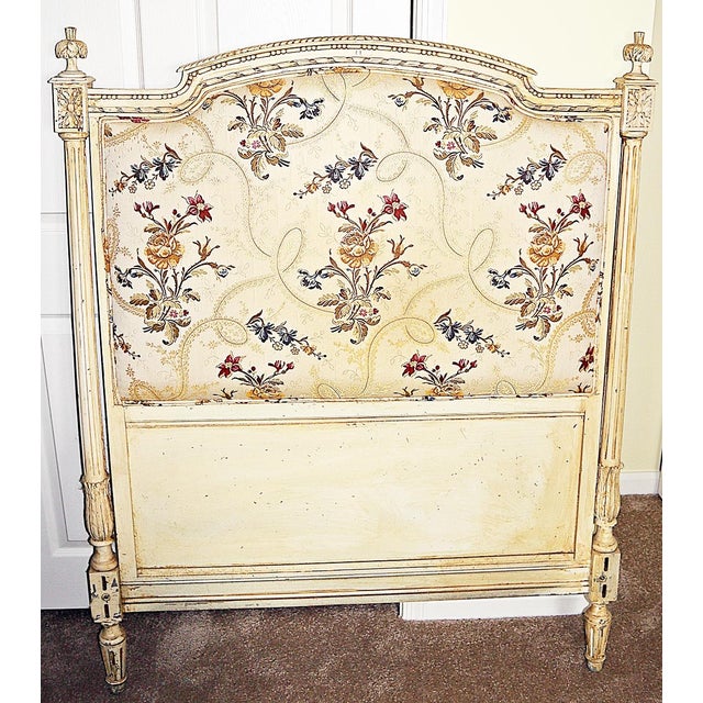 19th Century French Louis XVI Style Painted Twin Headboards a Pair