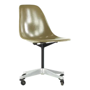 Charles and Ray Eames for Herman Miller Mid Century Wheeled Shell Chair