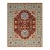 10x14 Talia Traditional Red Rust Bold Star Geometric Handknotted Wool Carpet Rug For Sale