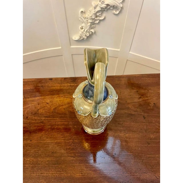 Antique Victorian Doulton Lambeth Jug, 1880 For Sale - Image 6 of 9