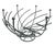 Contemporary Post Modern Geometric Spiral-Shaped Stainless Steel 12” Inch Wide Fruit Bowl For Sale - Image 3 of 12