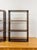 Farmhouse Bombay Company Campaign Style Shelf Pair Brass Trim Vintage Traditional For Sale - Image 3 of 18