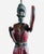 Brown 1910 English Folk Art Whirligig Carved Wooden Lamp For Sale - Image 8 of 9