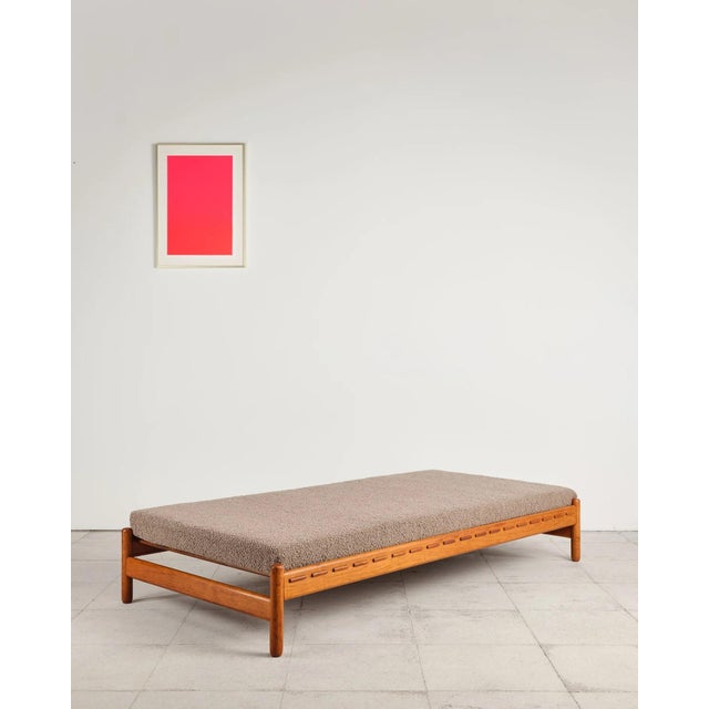 Daybed in Teak and Bouclé Upholstery, Denmark, 1960s For Sale - Image 6 of 17