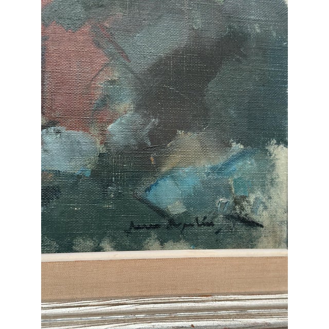 Arne Aspelin, Red Barn, 1950s, Oil on Canvas, Framed For Sale - Image 11 of 13
