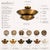 Brass Minimalist Antique Brass Flush Mount Ceiling Light,Handmade Brass Low Ceiling Light, Mid Century Saucer Light for Bedroom Hallway Entryway For Sale - Image 8 of 9