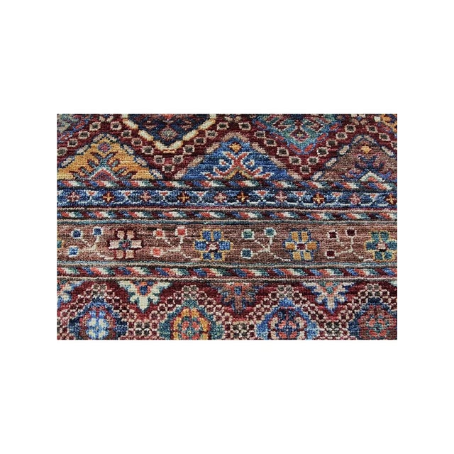 1990s Handwoven Tribal Area Rug 9x13 For Sale In Dallas - Image 6 of 8