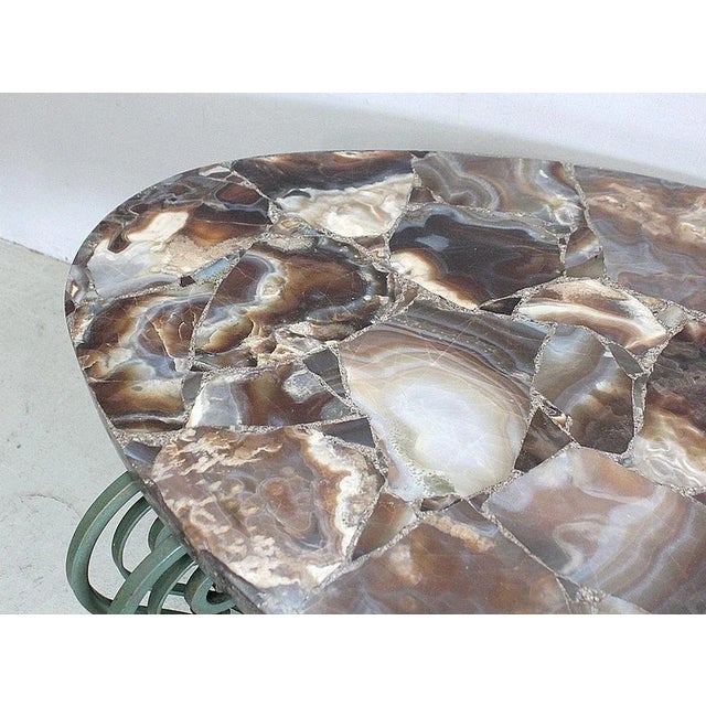 1950s Marble and Wrought Iron Coffee Table, 1950 For Sale - Image 5 of 18