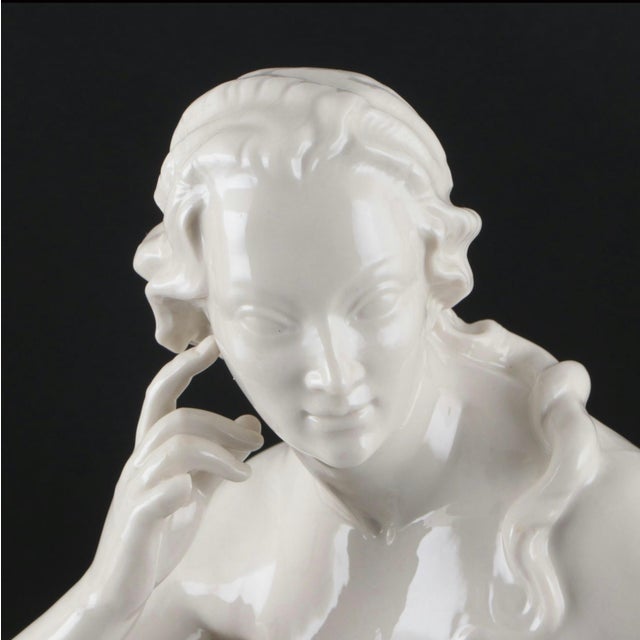 Early 20th Century Hugo Meisel for Schwarzburger Werkstatten Porcelain Nude Circa 1930’s For Sale - Image 5 of 12