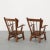 This exceptional pair of 1950s modernist Windsor-style armchairs, designed in the compelling manner of Dutch master Herman...