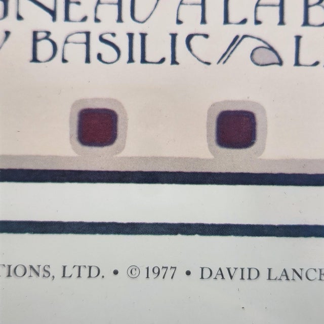 1970s Vintage David Lance Goines “Chez Panisse Fourth Birthday” Poster, 1977 For Sale - Image 5 of 6