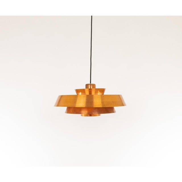 Copper Nova Pendant by Jo Hammerborg for Fog & Mørup, 1960s For Sale - Image 6 of 7