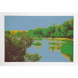 1980 Max Epstein "Fishing Hole" Print For Sale