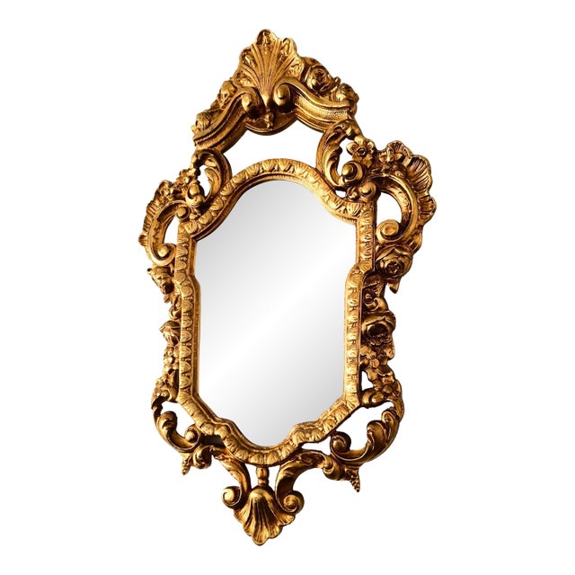 1950s Louis XV Style Bronze Mirror For Sale