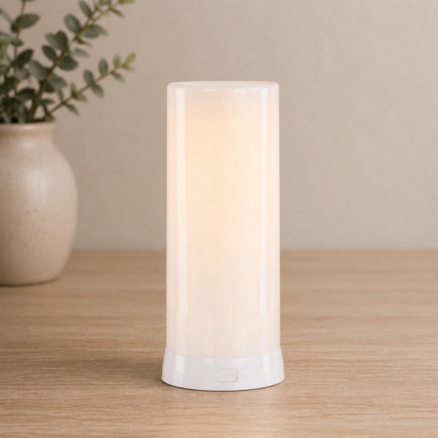 Modern LED FIA Flame Designer Candle withWhite Hue 7.5"H For Sale - Image 3 of 4