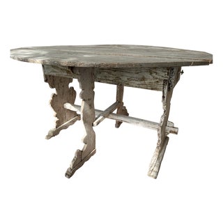 Antique French Drop-Leaf Table in Wood, 1700s For Sale