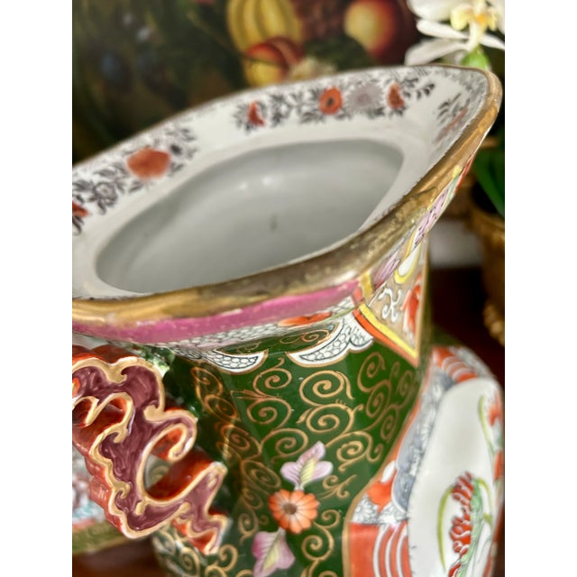 Early 19th Century Mason’s Ironstone Muscovy Duck & Canton Alcove Vase and Cover For Sale - Image 11 of 16