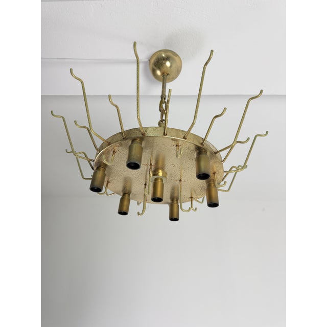 Vintage Seven-Light Murano Glass Pendant Light from La Murrina, 1970s For Sale - Image 15 of 16