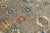 Modern Oushak Style Hand-Knotted Wool Area Rug in Taupe Grey With Vibrant Floral For Sale - Image 9 of 12