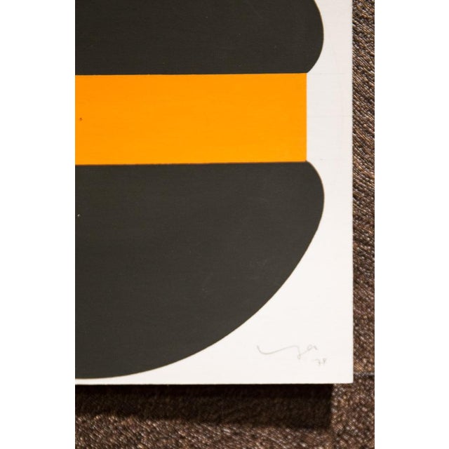 Mid-Century Modern Hiroshi Yasukawa, Abstract Composition, 20th-Century, Oil For Sale - Image 3 of 7