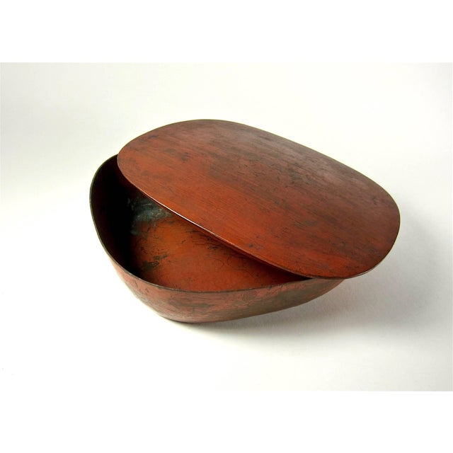 American Marie Zimmermann Arts and Crafts Metal Box With Red Patina, Circa 1915 For Sale - Image 3 of 10