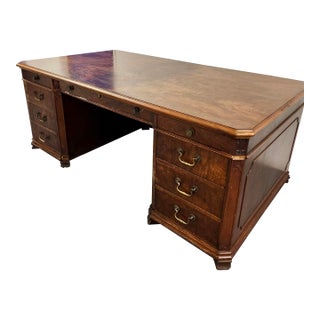 Late 19th Century Doten-Dunton Antique Executive Desk - 72” Mahogany For Sale