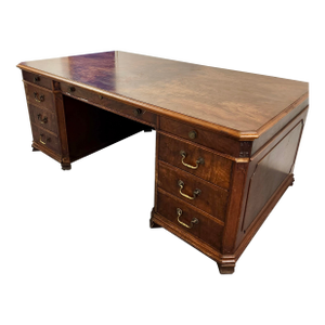 Late 19th Century Doten-Dunton Antique Executive Desk - 72” Mahogany