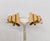 Napier Vintage 1960s Signed Napier Modernist Goldtone Clip Earrings-2 Pieces For Sale - Image 4 of 7