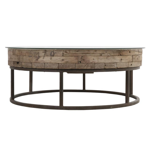 Coffee table made from an old industrial mould. This piece is designed in the style of the selected designer and/or...