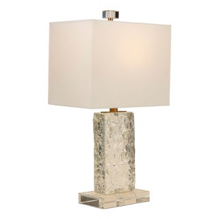 Azure Clear Accent Lamp For Sale
