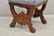 Antique Eastlake Victorian Burl Walnut Carved Curule Footstool Ottoman Stool For Sale - Image 4 of 11
