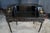 Vintage Black Lacquer Chinoiserie Carlton House Neoclassical Writing Desk For Sale - Image 6 of 17