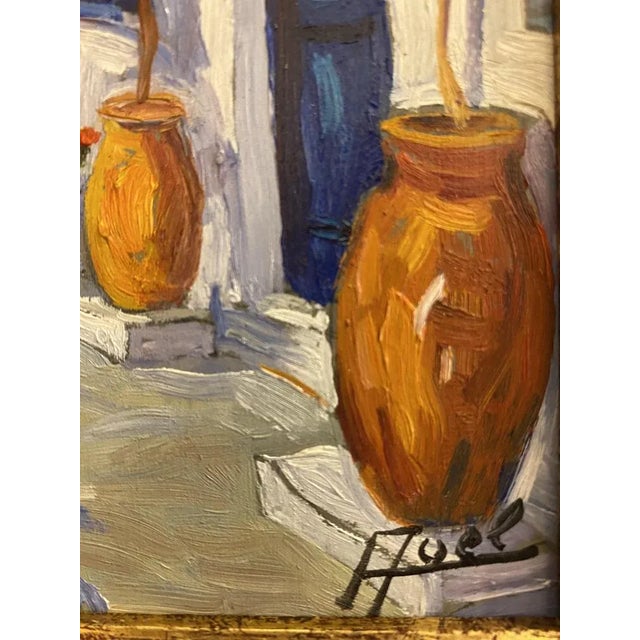 Avel, Mykonos, 2023, Oil on Canvas, Framed For Sale - Image 4 of 6