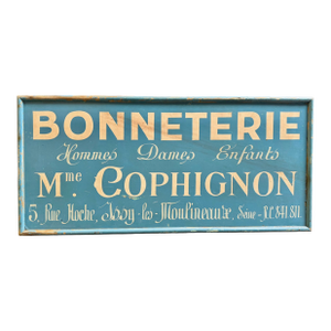 Vintage French Hosiery Sign