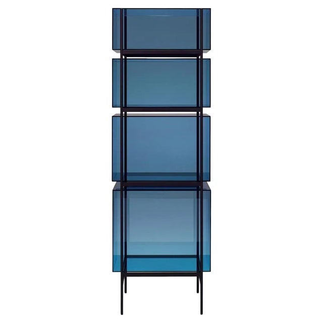 Lyn High Blue-Black Cabinet by Pulpo For Sale - Image 11 of 11