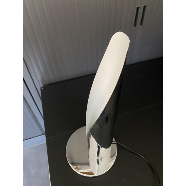 Vintage Chrome Flame Lamp in the style of Goffredo Reggiani, 1970s For Sale - Image 11 of 18