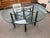 McGuire Hollywood Regency Style Round Glass Top Faux Bamboo Base Dining Table with Glass Top .Original Thick Bevealed...