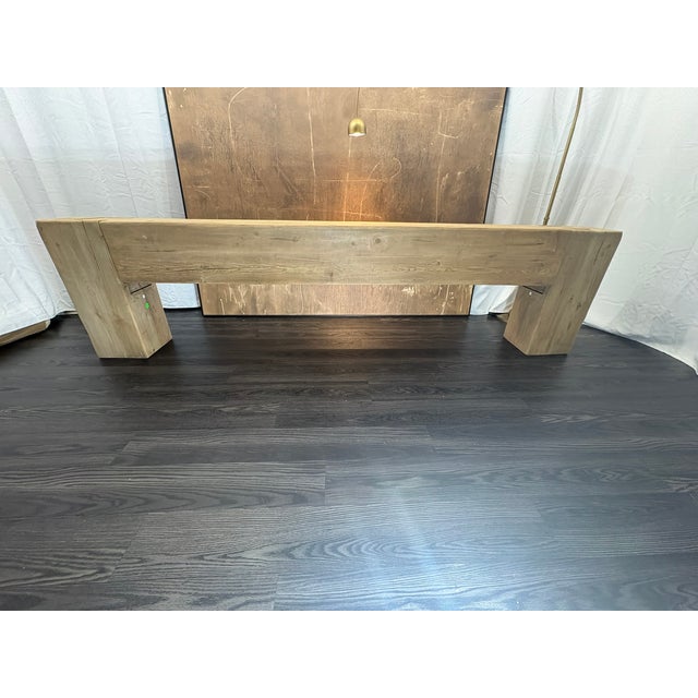Rh Reclaimed English Beam Console Table – 118" – Salvaged Natural For Sale - Image 11 of 18