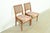 Henredon Robsjohn-Gibbings Style Mid-Century Modern Walnut and Cane Side Chairs or Dining Chairs by Henredon, Pair For Sale - Image 4 of 13