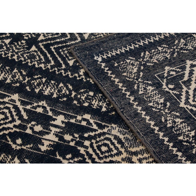 Charcoal Contemporary Turkish Folk Style Geometric Wool Rug by Rug & Kilim, India For Sale - Image 8 of 10
