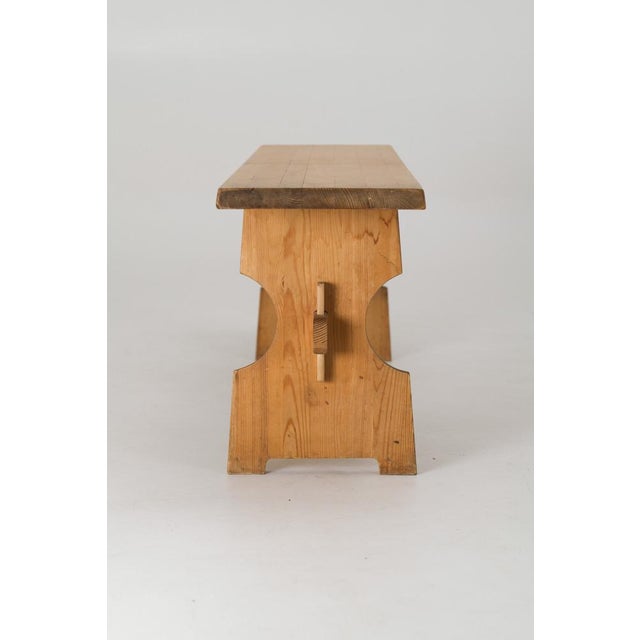 Wood Mid-Century Brutalist Pine Benches, 1960s, Set of 2 For Sale - Image 7 of 14