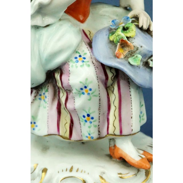 19th Century Porcelain Sculpture of a Lady by Ernest Bohne & Söhne, Germany For Sale - Image 17 of 18